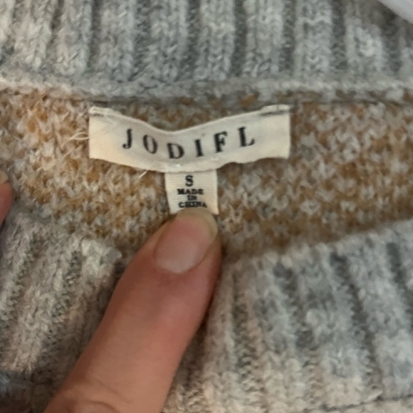 Over size color block sweater - Picture 5 of 5